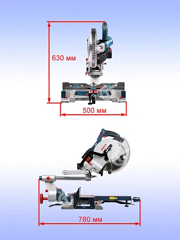 Торцовочная пила аккумуляторная Bosch GCM 18V-254 D