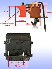 Электронный модуль к Bosch GSB 14,4-LI-2 Plus