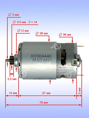 Двигатель к METABO BS 14.4