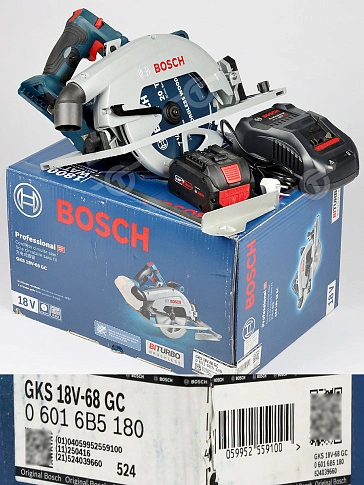 Циркулярная пила аккумуляторная Bosch GKS 18V-68 GC
