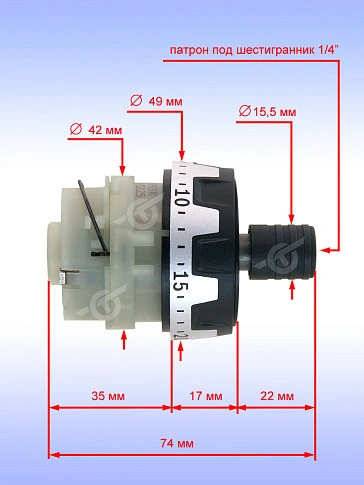 Коробка редуктора к Bosch GSR 10.8V-35 HX