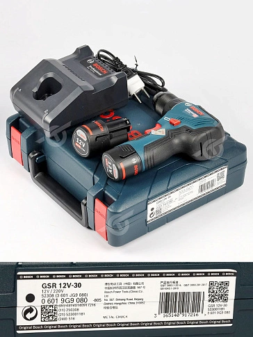 Дрель-шуруповерт аккумуляторная Bosch GSR 12 V-30