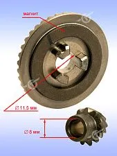 Коническая пара к Bosch GWS 15-125 CIX