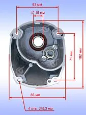 Корпус редуктора к Bosch GBM 1600 RE