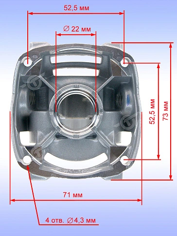 Корпус редуктора к Bosch GWS 7-115 ET