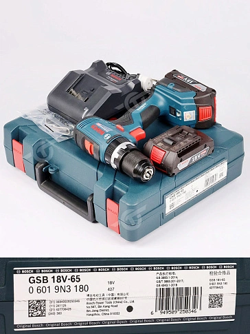 Дрель-шуруповерт аккумуляторная Bosch GSB18V-65