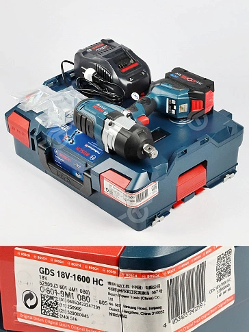 Гайковерт ударный аккумуляторный Bosch GDS 18V-1600 HC