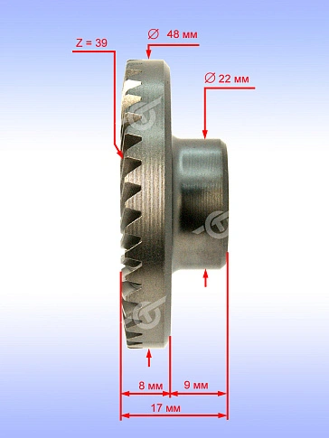 Шестерня к Bosch GWS 7-100.