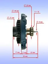 Подъемный узел к Bosch GWS 18 V-LI
