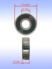 Подшипник качения к Bosch GWS 580