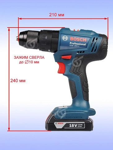 Шуруповерт аккумуляторный Bosch GSB183-LI