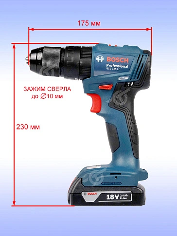 Дрель-шуруповерт аккумуляторная Bosch GSB 185-LI
