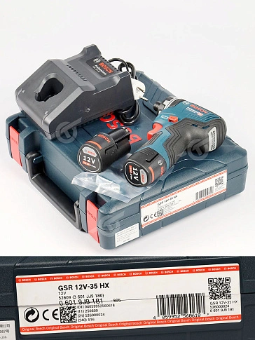 Дрель-шуруповерт аккумуляторная Bosch GSR 12V-35 HX