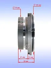 Фланец опорный к Bosch GWS 18 U