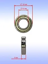Подшипник к Bosch GBM 1000