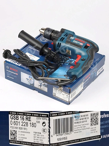 Дрель ударная Bosch GSB 16 RE