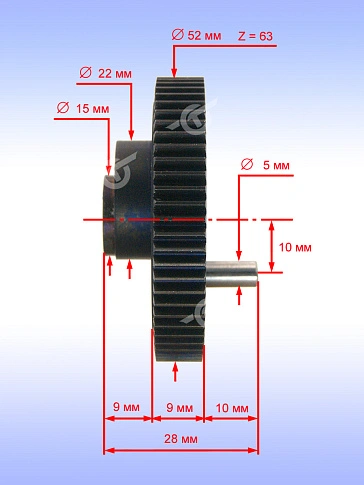 Шестерня к Bosch GST 75 E