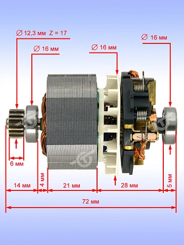 Двигатель к Bosch GSB 18V-LI