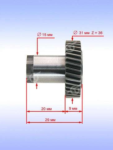 Вал шлицевой к Bosch GBH 2-24 DFR