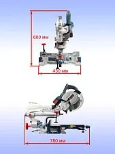 Торцовочная пила аккумуляторная Bosch GCM 18V-216 D