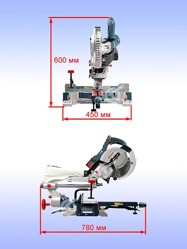 Торцовочная пила аккумуляторная Bosch GCM 18V-216 D