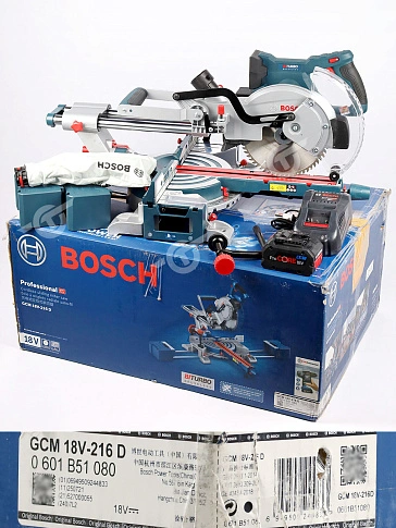 Торцовочная пила аккумуляторная Bosch GCM 18V-216 D