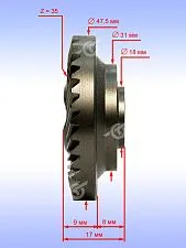 Шестерня к Bosch GNF 20 CA,