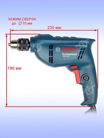 Дрель Bosch GBM400